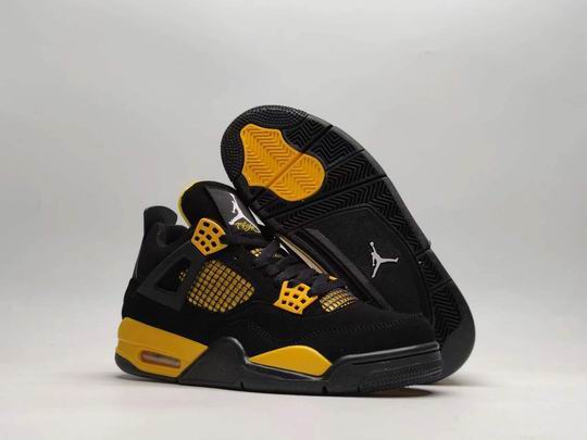 (image for) Air Jordan 4 Retro Thunder DH6927-017 Men's Shoes Black Yellow-68